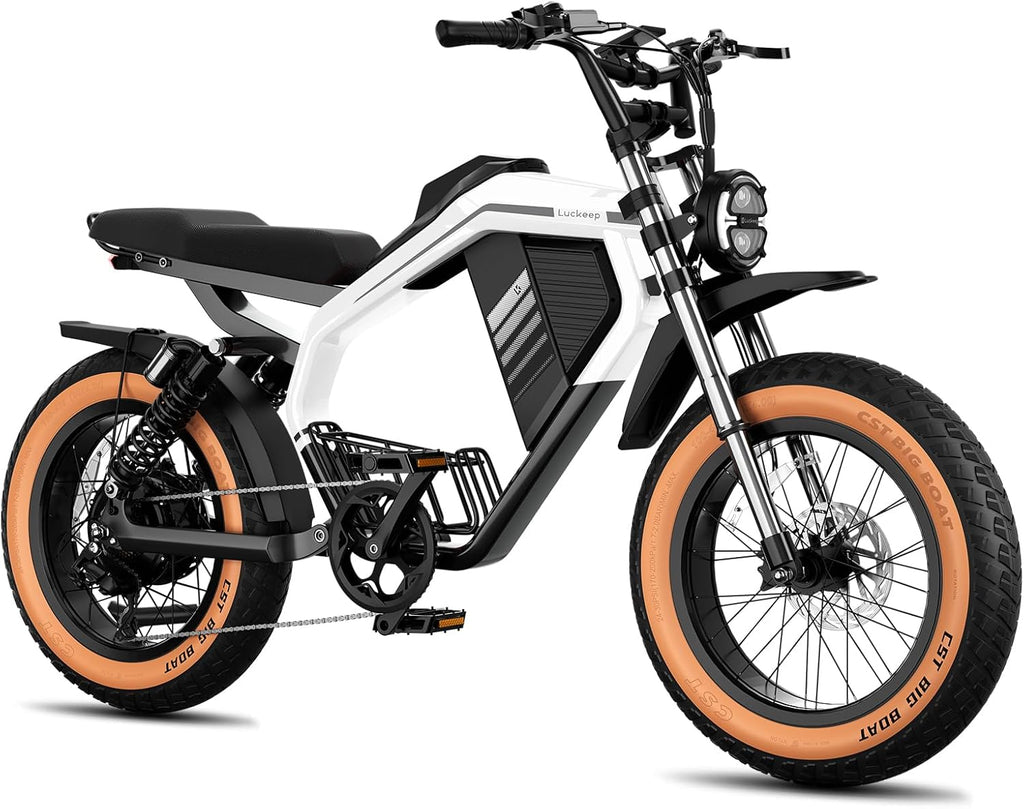 Electric Bike for Adults/Teen,2000W/3000W Peak Dual Motor,37.5/32 MPH, 48V/52V, 20AH-40AH Dual Battery Ebike,80/160 Miles 20" Fat Tire Electric Dirt bike,Electric Moped Ebike for Adults💋