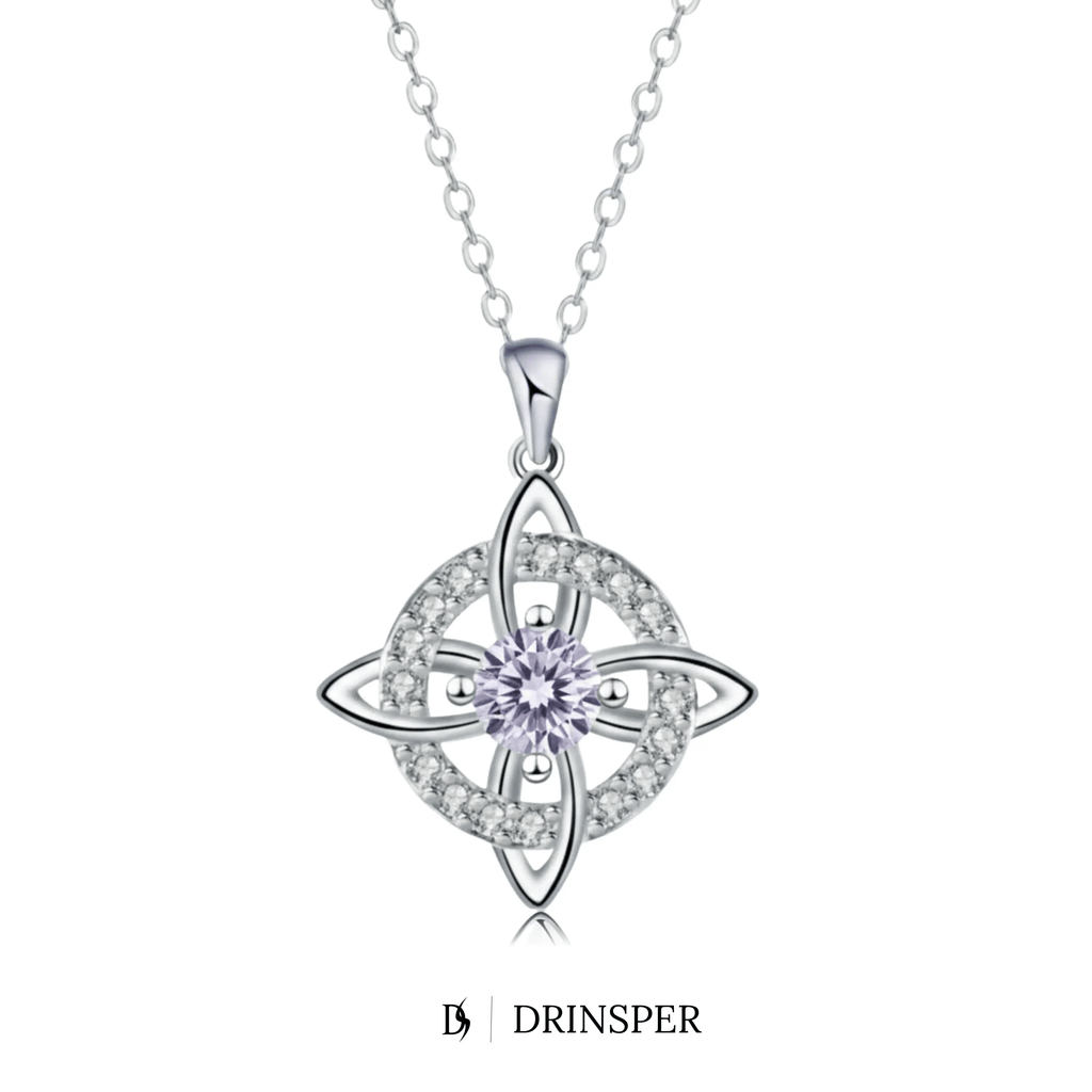 Mystical Birthstone Witches Knot Necklace – Natural Crystal🔮💞Protect Your Loved Ones💋