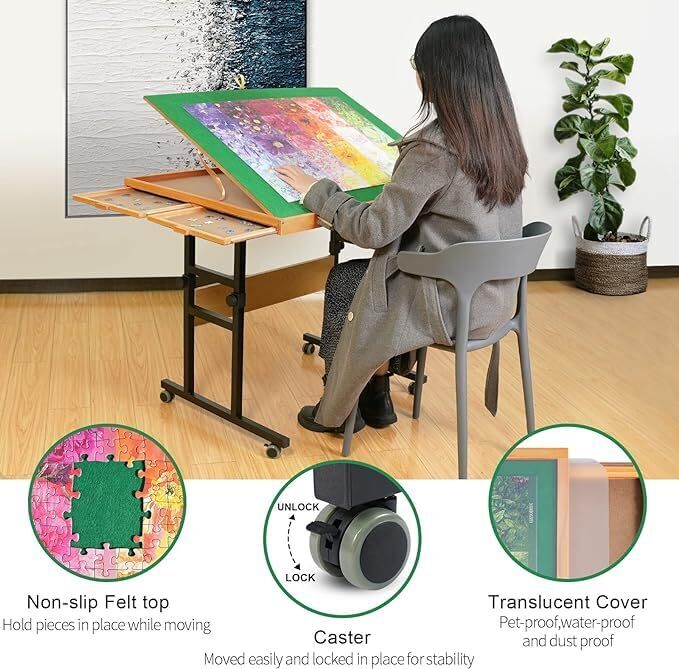 🏃‍LAST DAY FOR CLEARANCE💝  Jigsaw Puzzle Table with Legs💋