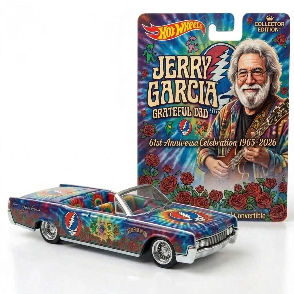 Hot Wheels Jerry Garcia 61st Anniversary Collector Bus💋