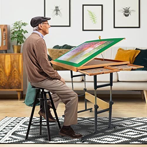 🏃‍LAST DAY FOR CLEARANCE💝  Jigsaw Puzzle Table with Legs💋