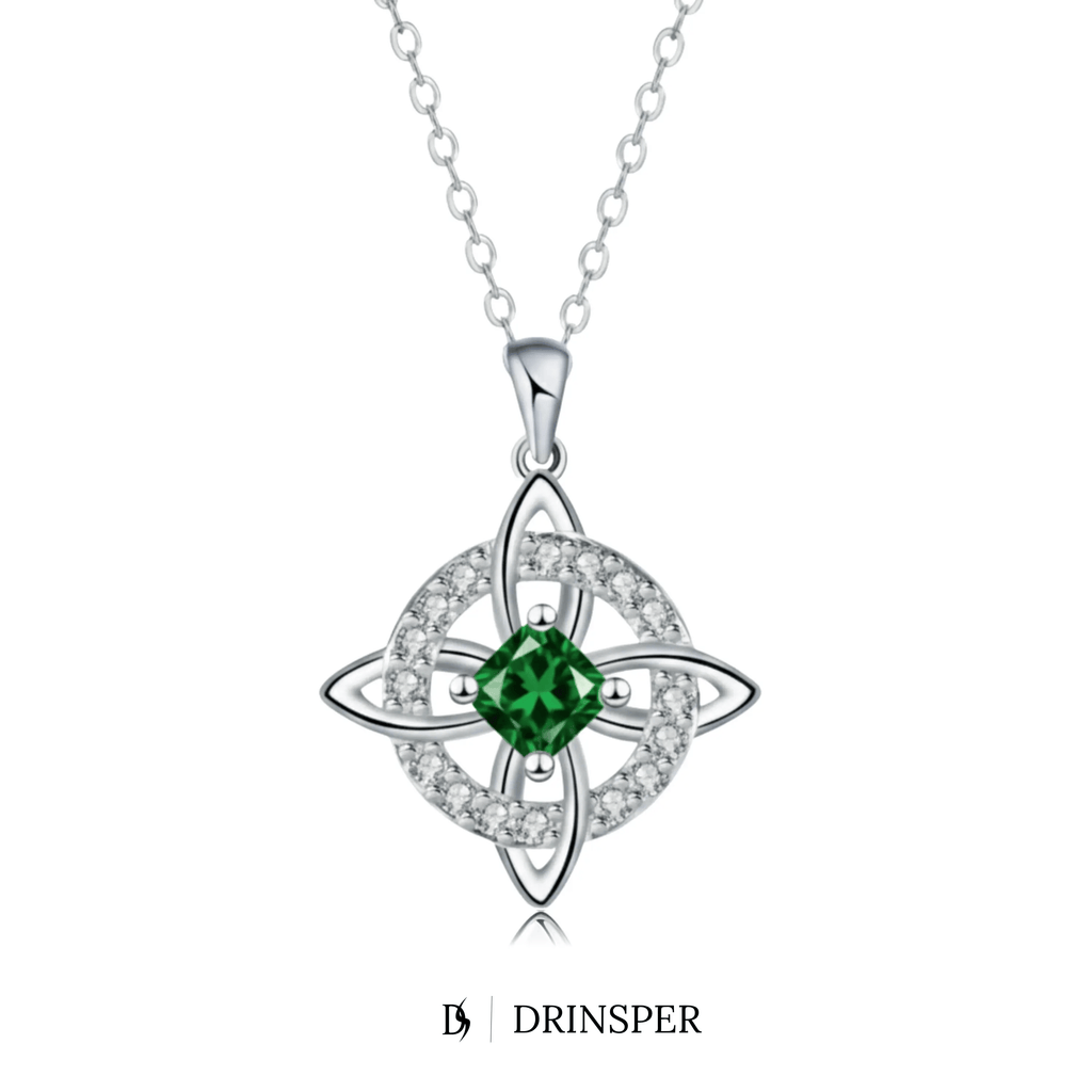 Mystical Birthstone Witches Knot Necklace – Natural Crystal🔮💞Protect Your Loved Ones💋