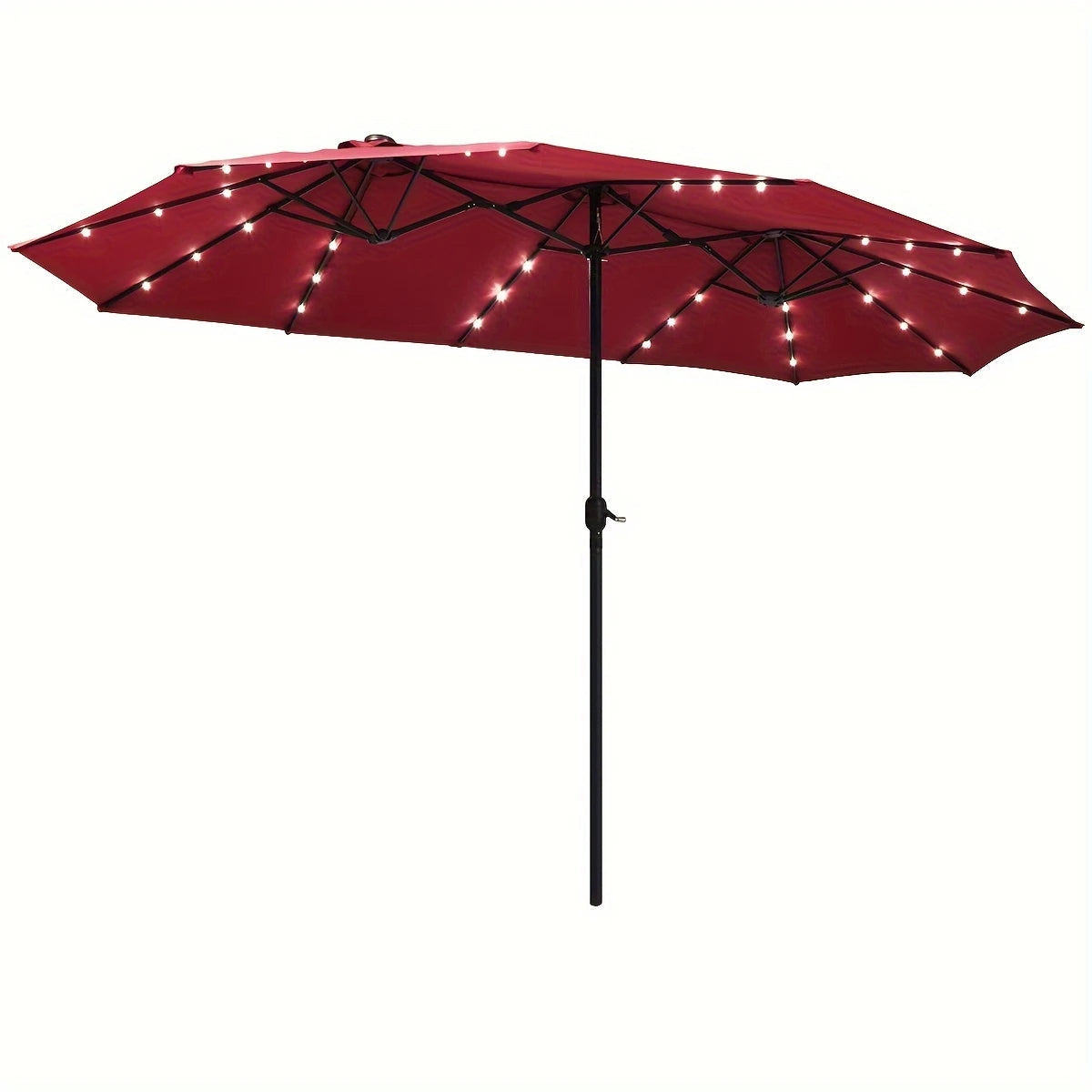 🔥Last day 49% discount- Solar LED Patio Double-Sided Umbrella💋