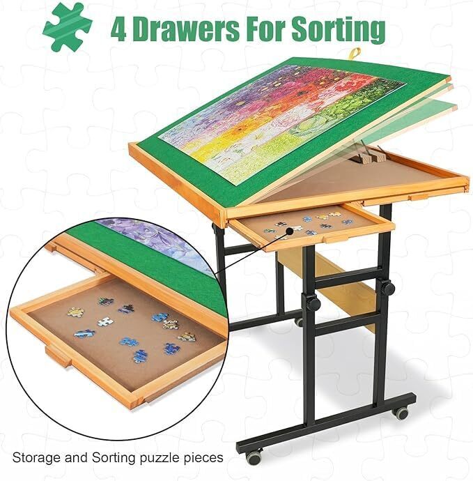 🏃‍LAST DAY FOR CLEARANCE💝  Jigsaw Puzzle Table with Legs💋