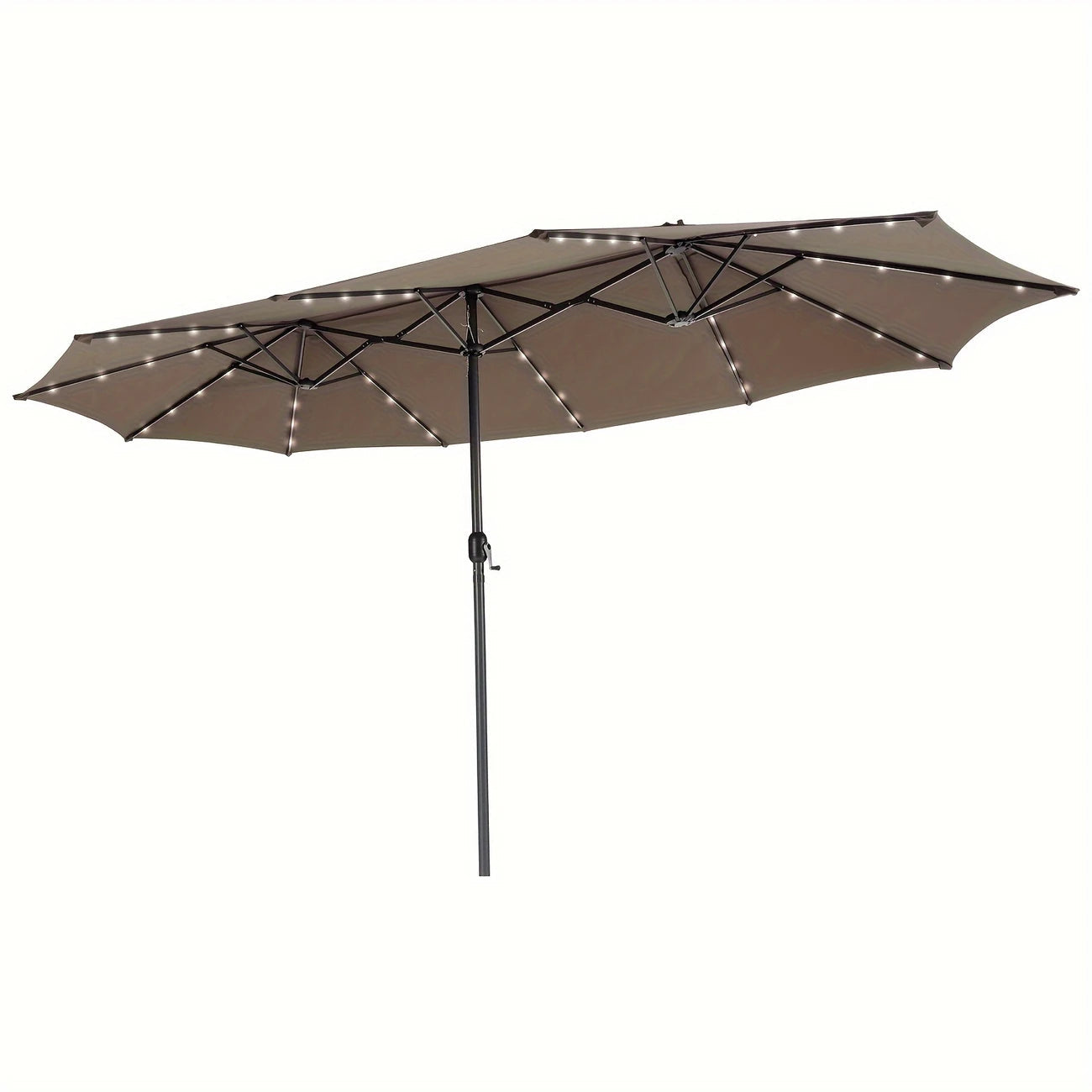 🔥Last day 49% discount- Solar LED Patio Double-Sided Umbrella💋