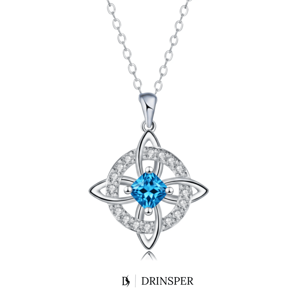 Mystical Birthstone Witches Knot Necklace – Natural Crystal🔮💞Protect Your Loved Ones💋